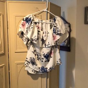 Off the should shirt